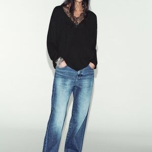 Zara Lace Knit Sweater